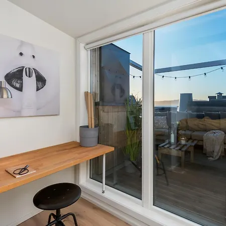 Two Bedroom Penthouse With Large Living And Rooftop In The Centre Of * Trondheim