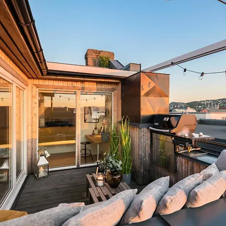 Two Bedroom Penthouse With Large Living And Rooftop In The Centre Of Apartment Trondheim