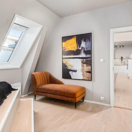 Two Bedroom Penthouse With Large Living And Rooftop In The Centre Of Apartment Trondheim
